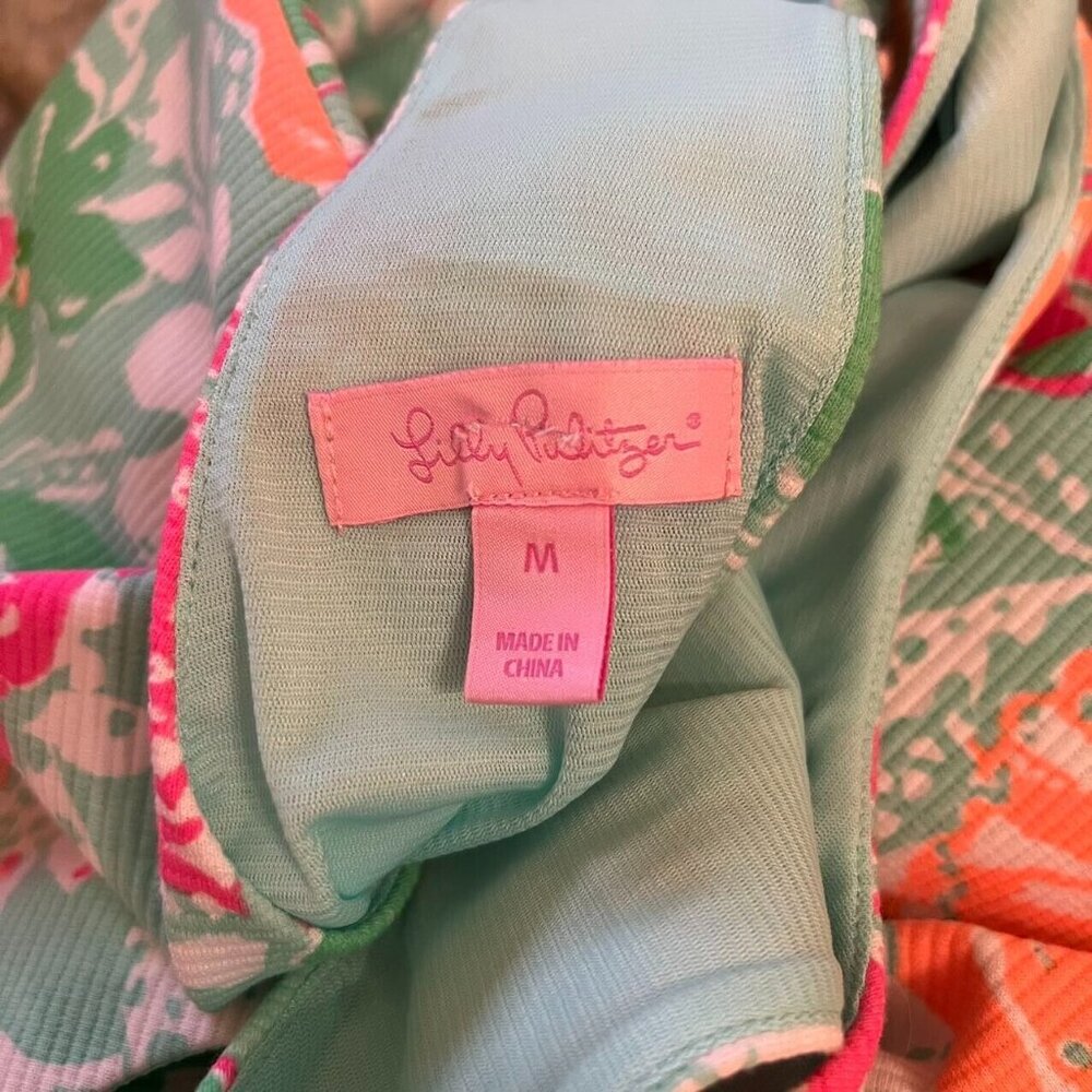 NWOT LILLY PULITZER Eden Poolside Beach Walk Shift Dress Size M Multicolor - Picture 9 of 11